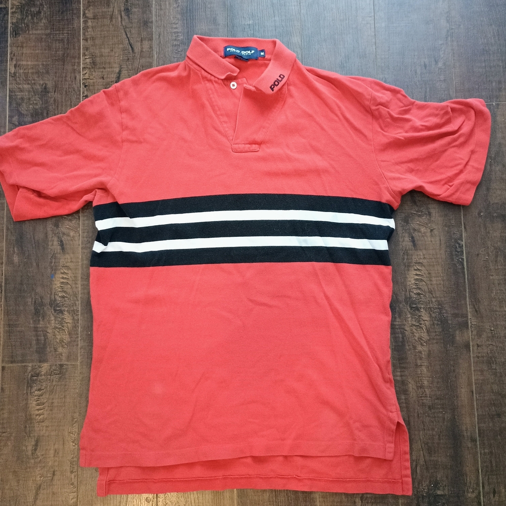 Polo Golf by Ralph Lauren Men's Red Striped Shirt